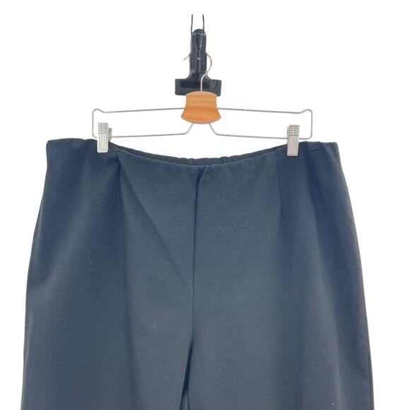 Eileen Fisher Pants Cropped Ankle Pull-On Ponte Knit Black Plus Size‎ 2X - Picture 3 of 10